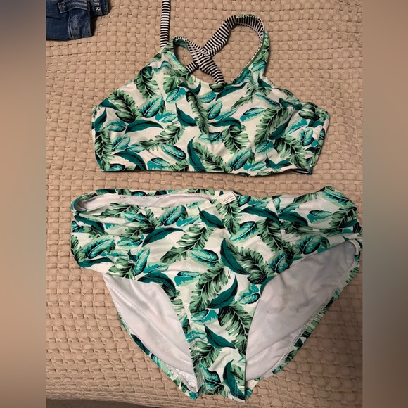 Hot Water Tropical Midrise Swim Bottoms Size 1X - Picture 8 of 8